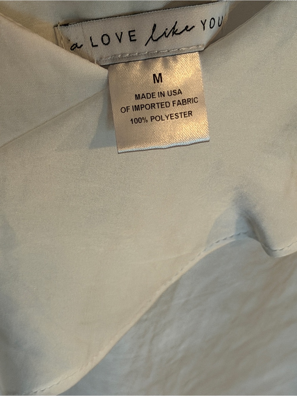 White Ruffle Silky Top - Picture 3 of 5
